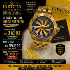 Speedway 25851 - Banhado A Ouro 18k
