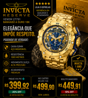 Invicta Relógio Reserve Venom 27791 Original