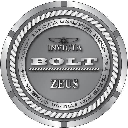 Relógio invicta Bolt Masculino 22841 Original - Imagem 3