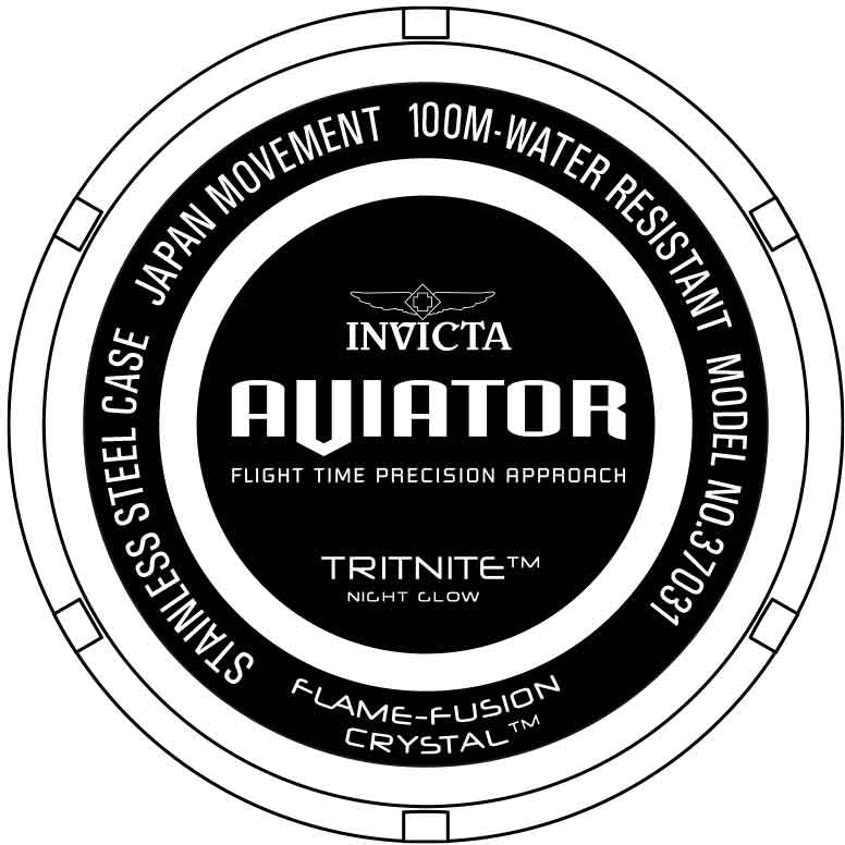Relógio Invicta Aviator 37031 Masculino Original - Imagem 3