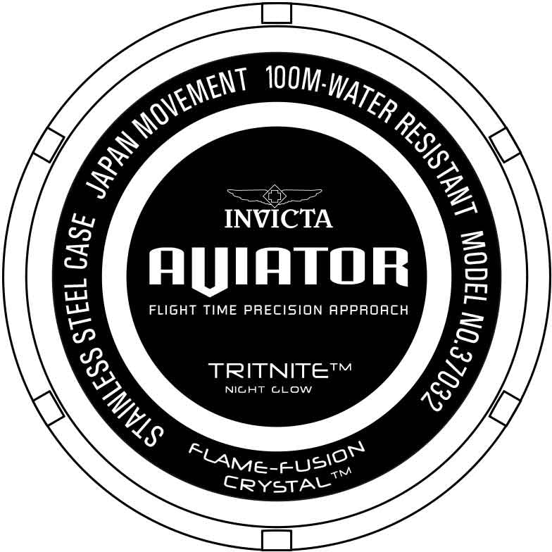Relógio Invicta Aviator 37032 Masculino Original - Imagem 3